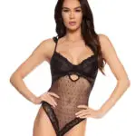 Dotted Mesh & Lace Teddy