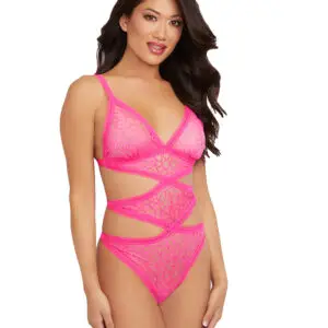 Geometric Lace Bodysuit
