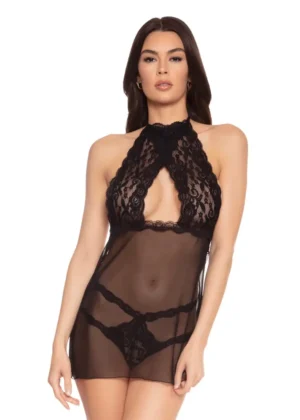 Halter Babydoll w/Strappy G-String