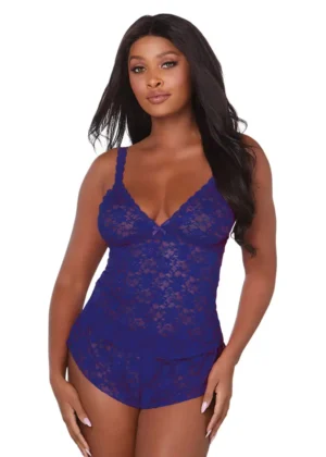 Lacy Sapphire Cami & Shorts