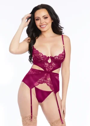 Lotus Cutout Bustier Set
