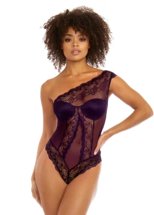 One-Shoulder Lace Bodysuit