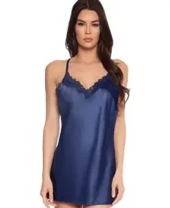 Satin Chemise w Lace Trim Small | Find Your Own Passion