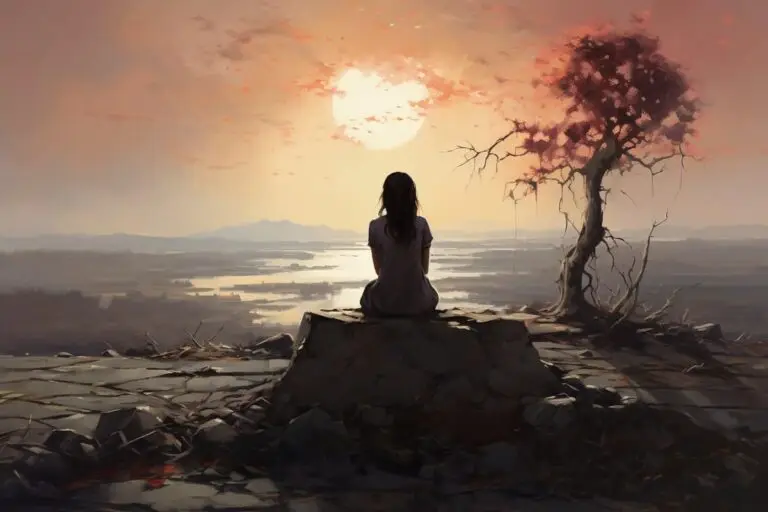 Woman Alone Painting