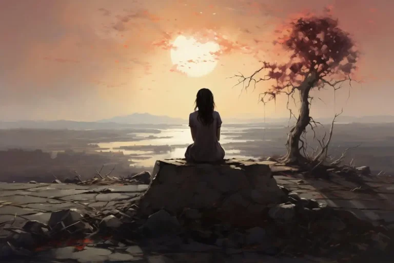 Woman Alone Painting