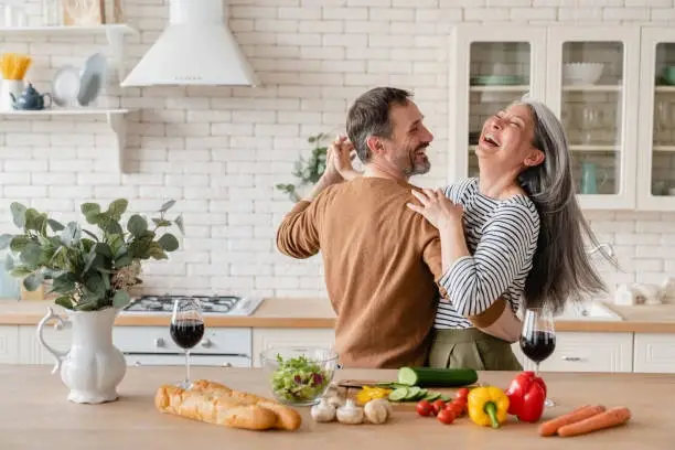Couple Dancing in Kitchen