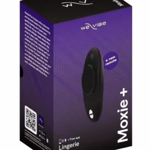 We-Vibe Moxie Wearable Rechargeable Silicone Panty Vibe Clitoral Stimulator with Remote Control - Satin Black