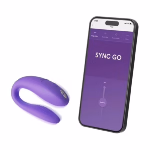 We-Vibe Sync Go App Control Rechargeable Silicone Couples Vibrator - Light Purple v4