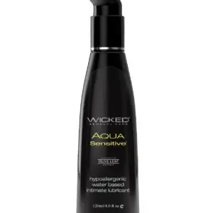 Wicked Sensual Care Hypoallergenic Aqua Sensitive Waterbased Lubricant - 4 oz Unscented v1