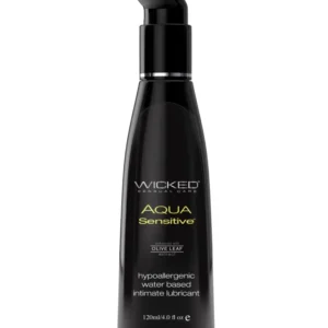 Wicked Sensual Care Hypoallergenic Aqua Sensitive Waterbased Lubricant - 4 oz Unscented v1