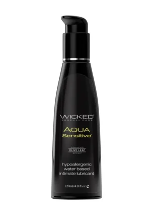 Wicked Sensual Care Hypoallergenic Aqua Sensitive Waterbased Lubricant - 4 oz Unscented v1