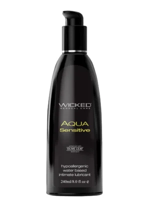 Wicked Sensual Care Hypoallergenic Aqua Sensitive Water Based Lubricant 8oz v1
