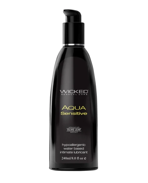 Wicked Sensual Care Hypoallergenic Aqua Sensitive Water Based Lubricant 8oz v1
