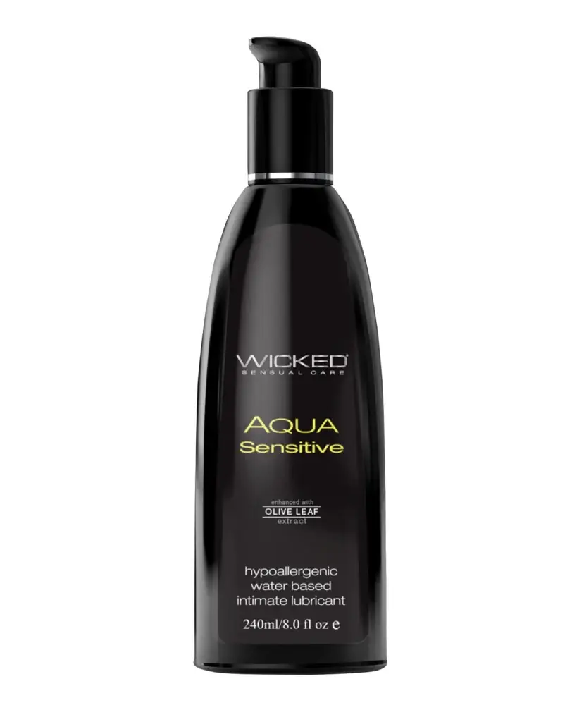 Wicked Sensual Care Hypoallergenic Aqua Sensitive Water Based Lubricant 8oz v1