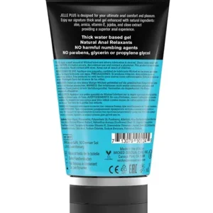 Wicked Sensual Care Jelle Plus Water Based Anal Lubricant with Relaxants v2