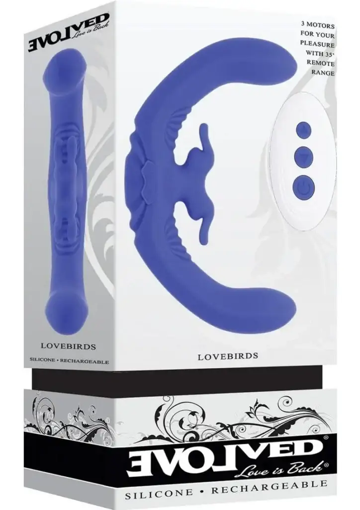 Lovebirds Rechargeable Silicone Dual Vibrator v1