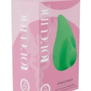 Loveline ErgoDrop 10 Function Rechargeable Silicone Massager-Green v1