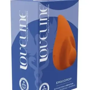Loveline ErgoDrop 10 Function Rechargeable Silicone Massager - Orange v1