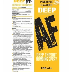 Deep AF Deep Throat Numbing Spray 1oz - Pineapple v3
