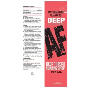 Deep AF Deep Throat Numbing Spray 1oz - Watermelon v3