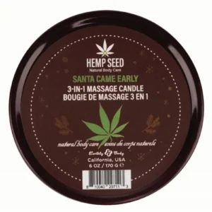 Earthly Body Hemp Seed 3 In 1 Massage Candle - Santa Came Early v1