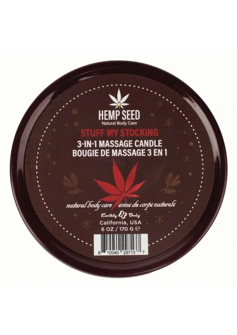 Earthly Body Hemp Seed 3 In 1 Massage Candle - Stuff My Stocking v1 | Find Your Own Passion Earthly Body Hemp Seed 3 In 1 Massage Candle - Stuff My Stocking v1
