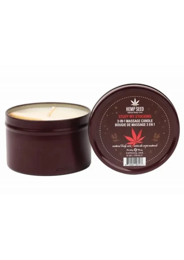 Earthly Body Hemp Seed 3 In 1 Massage Candle - Stuff My Stocking v2