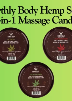 Earthly Body Hemp Seed 3-in-1 Massage Candle