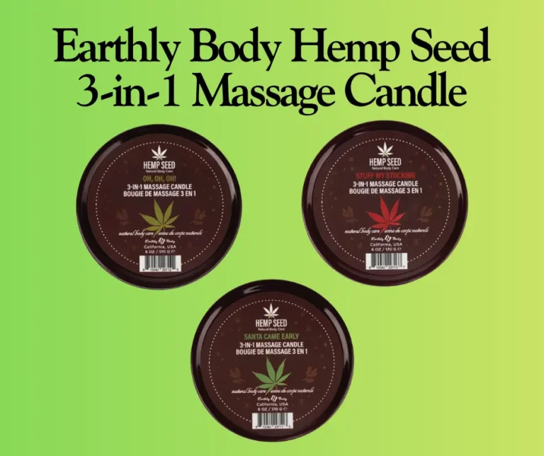 Earthly Body Hemp Seed 3-in-1 Massage Candle