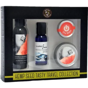 Earthly Body Watermelon Hemp Seed Tasty Travel Flavored Body Set