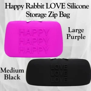 Happy Rabbit LOVE Silicone Storage Zip Bag v2