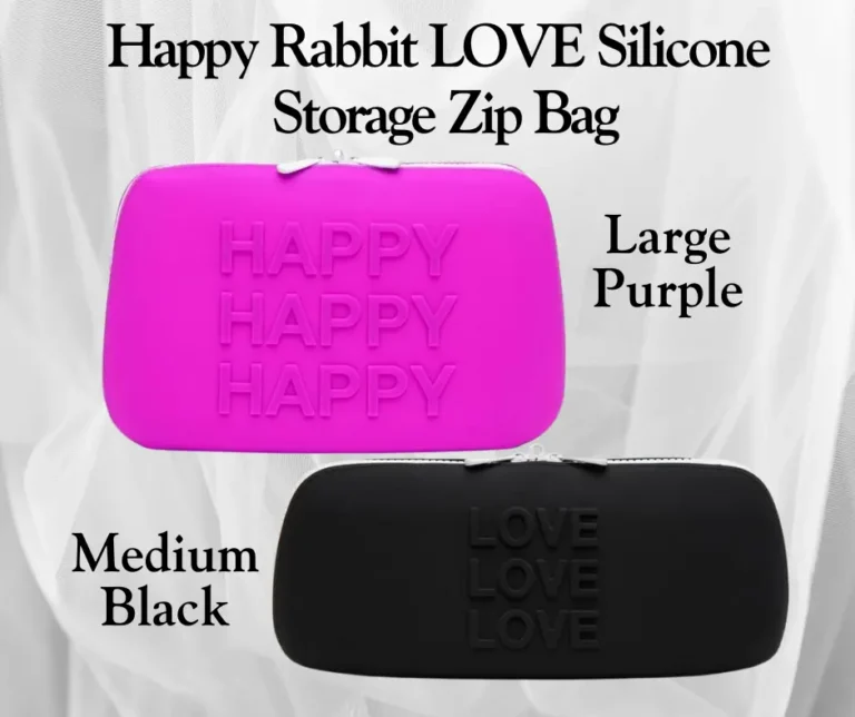 Happy Rabbit LOVE Silicone Storage Zip Bag v2
