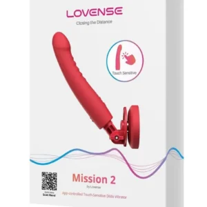Lovense Mission 2 Silicone Rechargeable Vibrator - Red v1