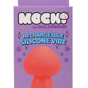 Mochi Mushroom Vibe 10 Function Silicone Rechargeable Vibrator - Peach v1