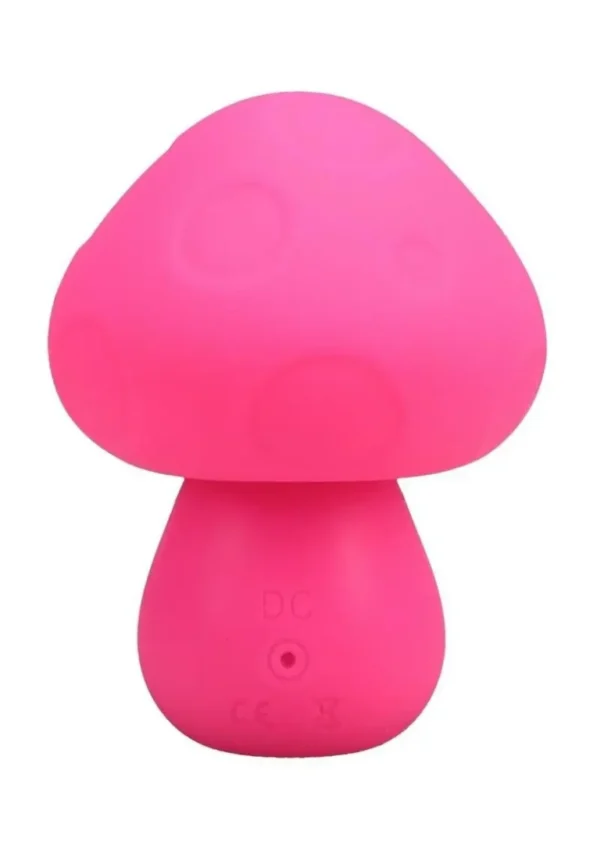 Mochi Mushroom Vibe 10 Function Silicone Rechargeable Vibrator - Pink v2