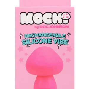 Mochi Mushroom Vibe 10 Function Silicone Rechargeable Vibrator - Pink v4