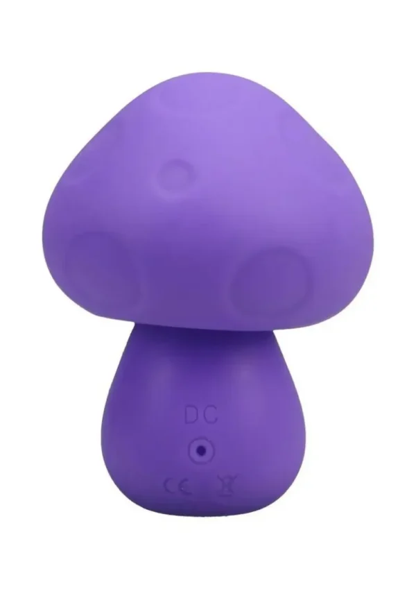 Mochi Mushroom Vibe 10 Function Silicone Rechargeable Vibrator - Purple v4