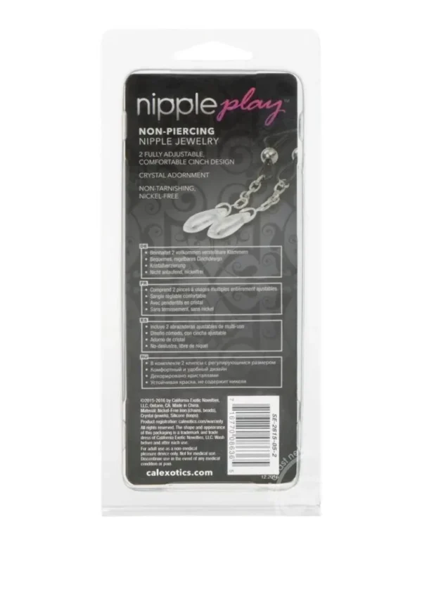 Nipple Play Non-Piercing Nipple Jewelry - Crystal v3
