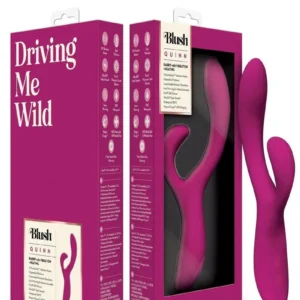 Quinn Rechargeable Silicone Rabbit Vibrator - Burgundy v1