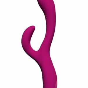 Quinn Rechargeable Silicone Rabbit Vibrator - Burgundy v2