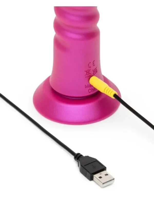 Romp Jiggle Rechargeable Silicone Thrusting Vibrating Dildo with Suction Cup v4