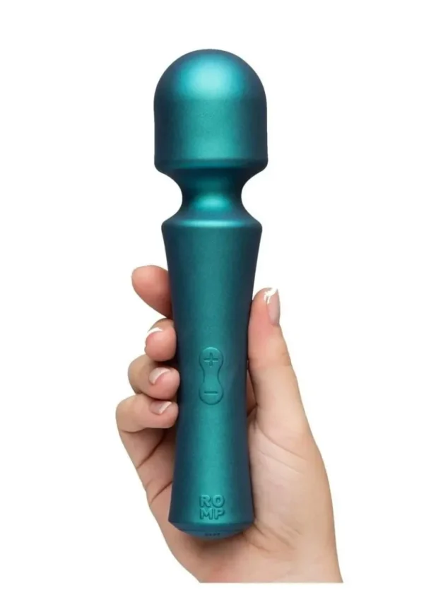 Romp Presto Rechargeable Silicone Wand - Teal v3