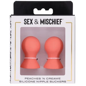 Sex Mischief Peaches n CreaMe Silicone Nipple Suckers v1
