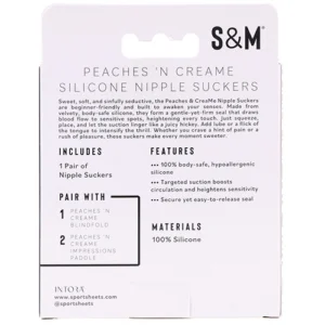 Sex Mischief Peaches n CreaMe Silicone Nipple Suckers v5