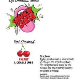 Smack Tarts Lickable Lube 2oz - Sour Cherry v2