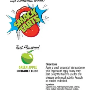 Smack Tarts Lickable Lube 2oz - Sour Green Apple v2