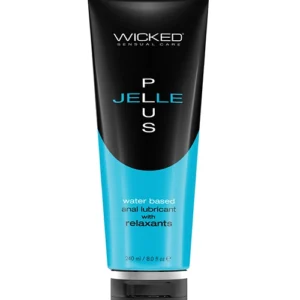 Wicked Sensual Care Jelle Plus Water Based Anal Lubricant with Relaxants - 8 oz v1