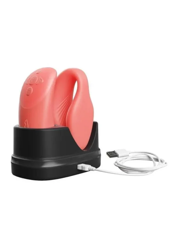 We-Vibe Chorus Rechargeable Silicone Couples Vibrator with Remote Control - Crave Coral v4