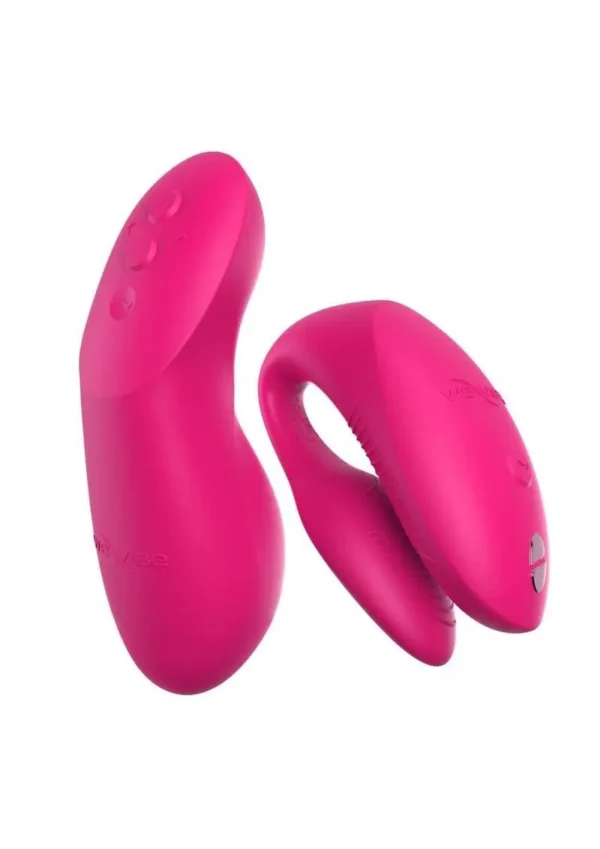 We-Vibe Chorus Rechargeable Silicone Couples Vibrator with Remote Control - Electric Pink v2