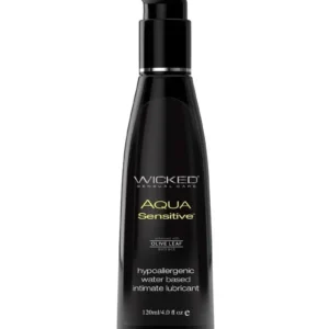 Wicked Aqua Water Based Sensitive Hypoallergenic Lubricant 4oz